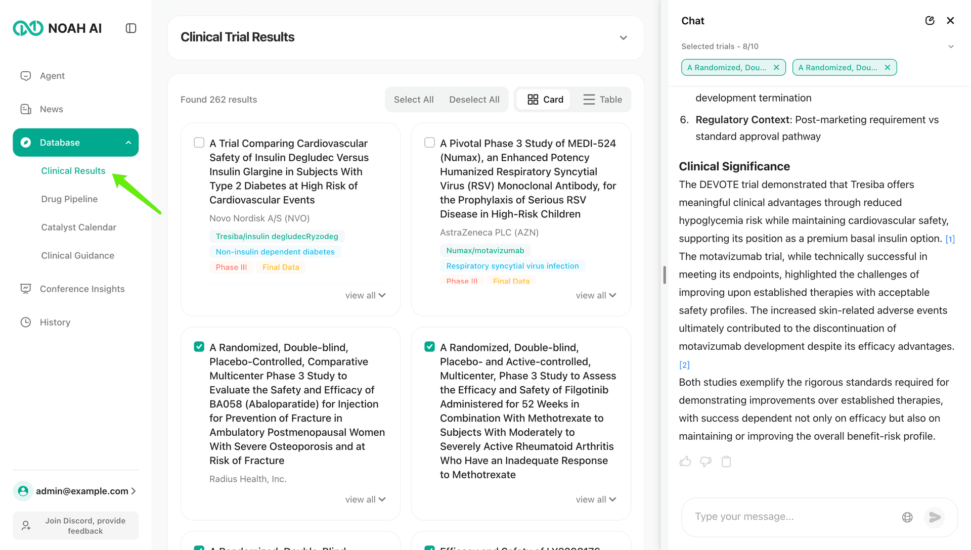noah ai clinical trial
