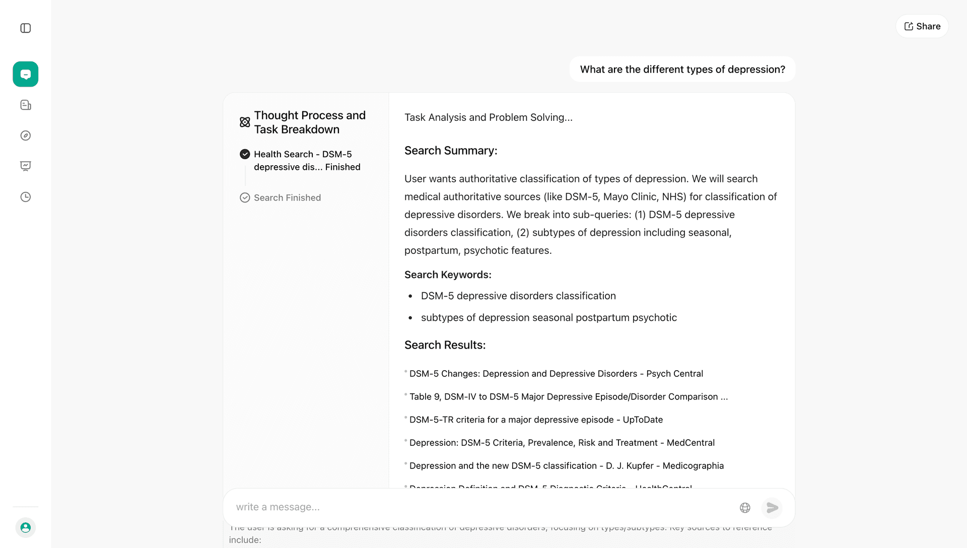 Noah AI health search